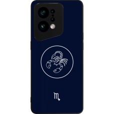 Coque OPPO Find X5 - Silicone rigide noir Astrologie Scorpion