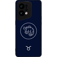 Coque OPPO Find X5 - Silicone rigide noir Astrologie Taureau