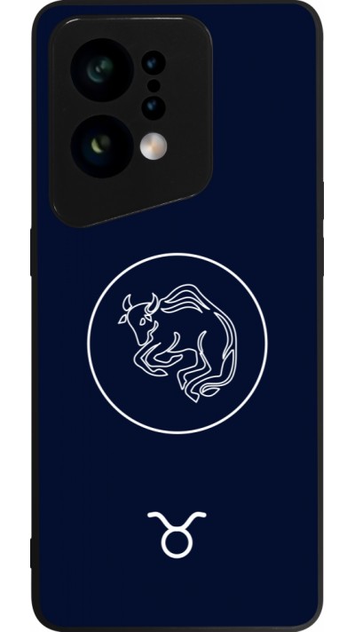 Coque OPPO Find X5 - Silicone rigide noir Astrologie Taureau