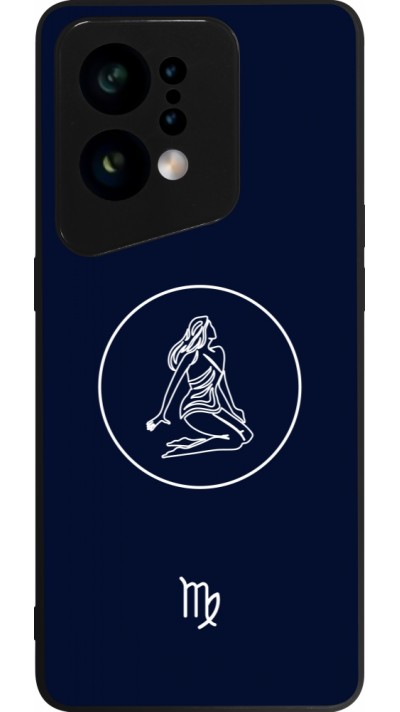 Coque OPPO Find X5 - Silicone rigide noir Astrologie Vierge