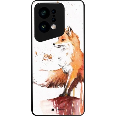 Coque OPPO Find X5 - Silicone rigide noir Autumn 21 Fox