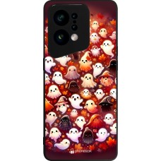 Coque OPPO Find X5 - Silicone rigide noir Fantômes automne mignons