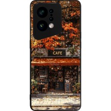 Coque OPPO Find X5 - Silicone rigide noir Autumn 25 Coffee shop
