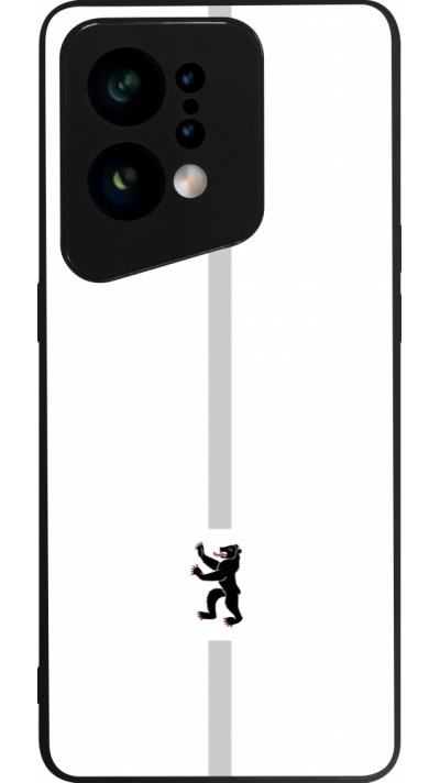 OPPO Find X5 Case Hülle - Silikon schwarz Kanton AI weiss