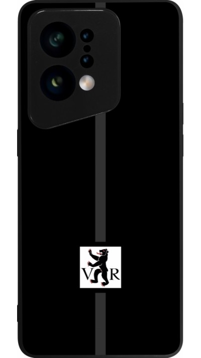 OPPO Find X5 Case Hülle - Silikon schwarz Kanton AR schwarz