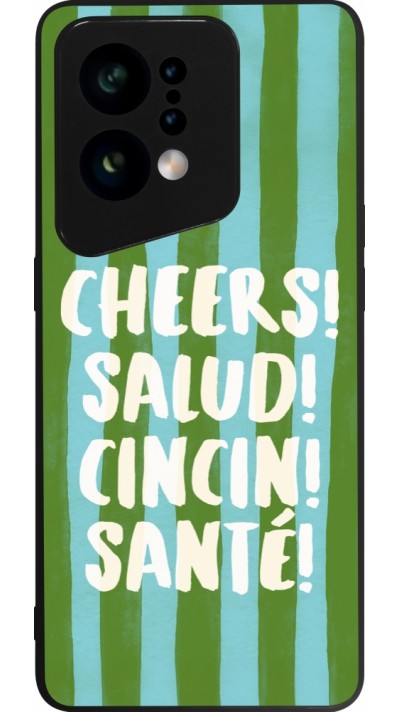 Coque OPPO Find X5 - Silicone rigide noir Cheers 2026