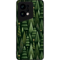 Coque OPPO Find X5 - Silicone rigide noir Christmas 25 Pattern Xmas Tree