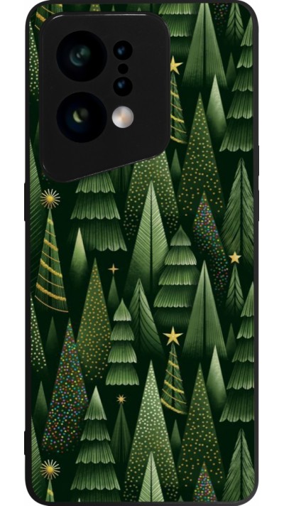 Coque OPPO Find X5 - Silicone rigide noir Christmas 25 Pattern Xmas Tree