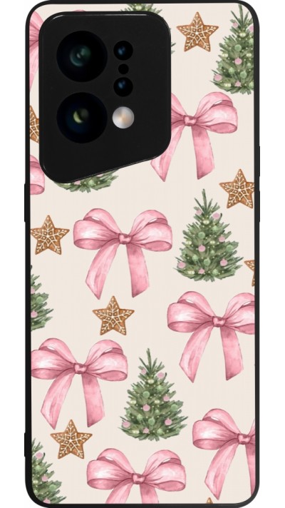 Coque OPPO Find X5 - Silicone rigide noir Christmas 25 Vintage Ribbons