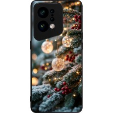 Coque OPPO Find X5 - Silicone rigide noir Christmas 25 Xmas Decorated Tree