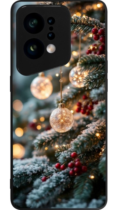 Coque OPPO Find X5 - Silicone rigide noir Christmas 25 Xmas Decorated Tree