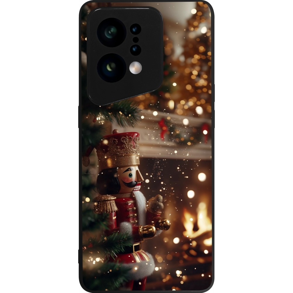 Coque OPPO Find X5 - Silicone rigide noir Christmas 25 Xmas Nutcracker