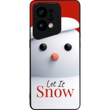Coque OPPO Find X5 - Silicone rigide noir Christmas 25 Xmas Snowman