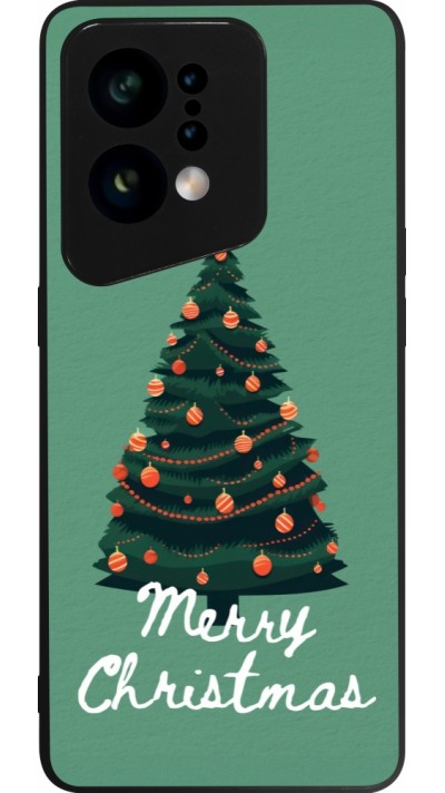 Coque OPPO Find X5 - Silicone rigide noir Christmas 25 Xmas Tree