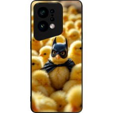 Coque OPPO Find X5 - Silicone rigide noir Easter 2026 Chicken Batman
