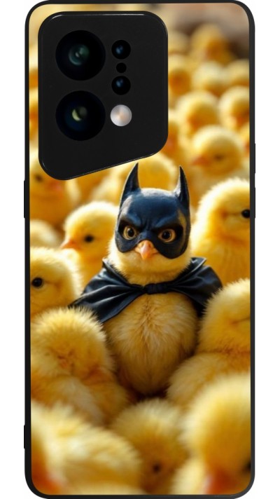 Coque OPPO Find X5 - Silicone rigide noir Easter 2026 Chicken Batman
