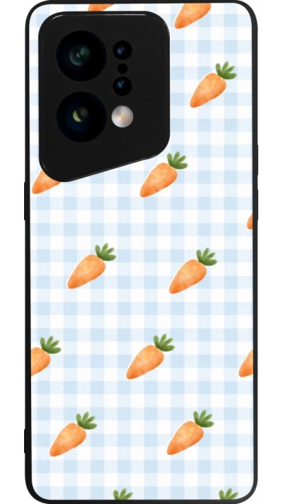 Coque OPPO Find X5 - Silicone rigide noir Easter 2026 Pattern carrots