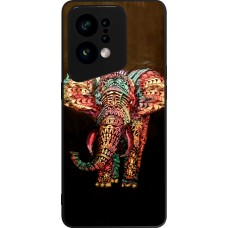 Coque OPPO Find X5 - Silicone rigide noir Elephant 02