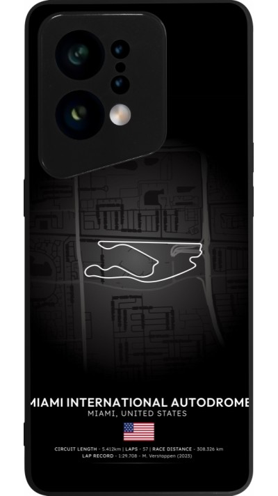 Coque OPPO Find X5 - Silicone rigide noir F1 Track 2025 Miami