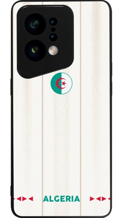 Coque OPPO Find X5 - Silicone rigide noir Maillot de football Algérie 2026 personnalisable