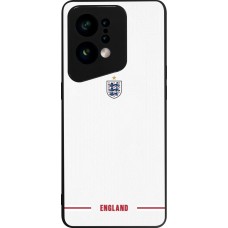Coque OPPO Find X5 - Silicone rigide noir Maillot de football Angleterre 2026 personnalisable