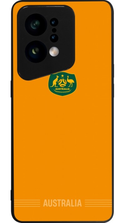Coque OPPO Find X5 - Silicone rigide noir Maillot de football Australie 2026 personnalisable