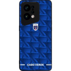 Coque OPPO Find X5 - Silicone rigide noir Maillot de football Cap-Vert 2026 personnalisable