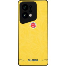 Coque OPPO Find X5 - Silicone rigide noir Maillot de football Colombie 2026 personnalisable