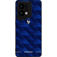 Coque OPPO Find X5 - Silicone rigide noir Maillot de football France 2026 personnalisable