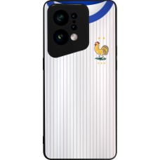 OPPO Find X5 Case Hülle - Silikon schwarz Frankreich Away personalisierbares Fussballtrikot