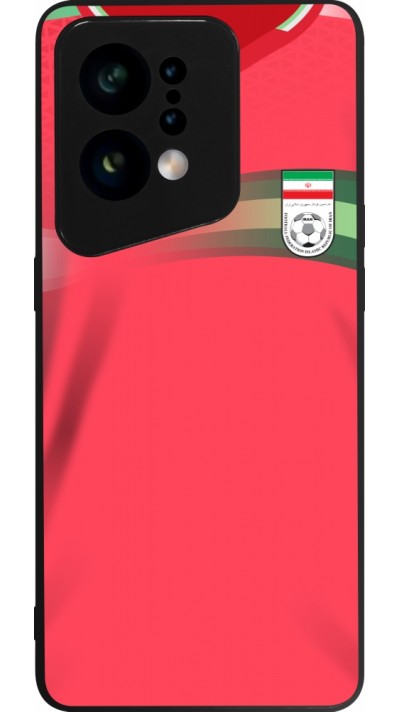 OPPO Find X5 Case Hülle - Silikon schwarz Iran 2022 personalisierbares Fussballtrikot