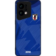 OPPO Find X5 Case Hülle - Silikon schwarz Japan 2022 personalisierbares Fussballtrikot