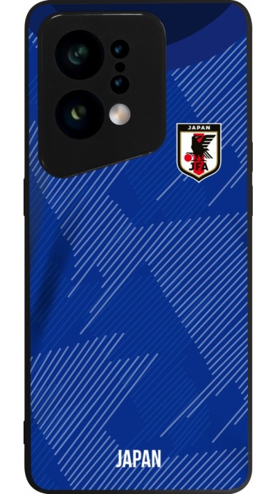 OPPO Find X5 Case Hülle - Silikon schwarz Japan 2022 personalisierbares Fussballtrikot