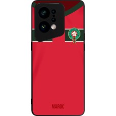 OPPO Find X5 Case Hülle - Silikon schwarz Marokko 2022 personalisierbares Fussballtrikot