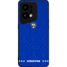 Coque OPPO Find X5 - Silicone rigide noir Maillot de football Ouzbékistan 2026 personnalisable