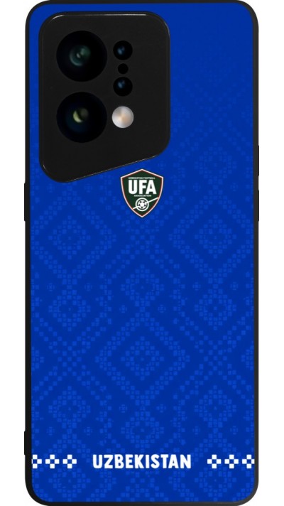 Coque OPPO Find X5 - Silicone rigide noir Maillot de football Ouzbékistan 2026 personnalisable