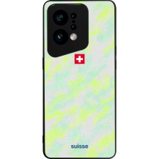Coque OPPO Find X5 - Silicone rigide noir Maillot de football Suisse Away 2026 personnalisable