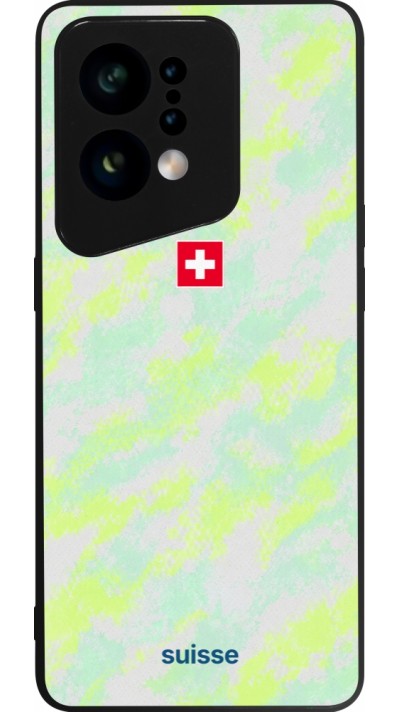 Coque OPPO Find X5 - Silicone rigide noir Maillot de football Suisse Away 2026 personnalisable