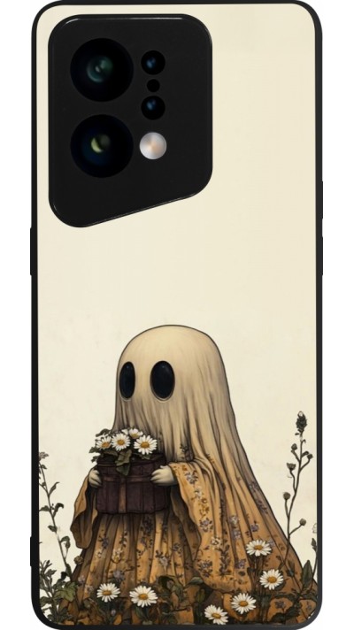 Coque OPPO Find X5 - Silicone rigide noir Halloween 2025 Ghost gardener
