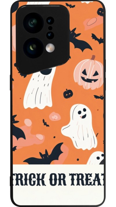 Coque OPPO Find X5 - Silicone rigide noir Halloween 2025 Trick or treat