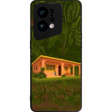 OPPO Find X5 Case Hülle - Silikon schwarz Benitos house DTMF