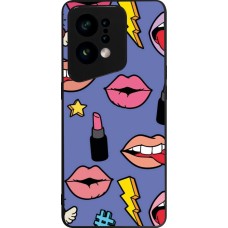 OPPO Find X5 Case Hülle - Silikon schwarz Lips and lipgloss