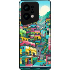 Coque OPPO Find X5 - Silicone rigide noir Medellin Comuna 13 Art