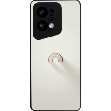 Coque OPPO Find X5 - Silicone rigide noir Mini Rainbow Minimal