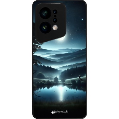 OPPO Find X5 Case Hülle - Silikon schwarz Ansicht des Nachthimmels