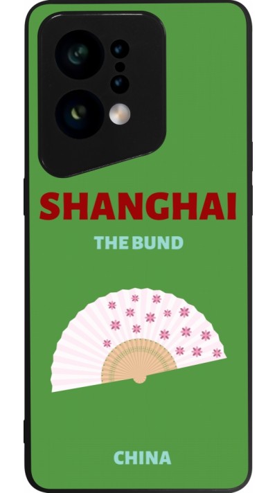 Coque OPPO Find X5 - Silicone rigide noir Pop Summer Destination Shanghai