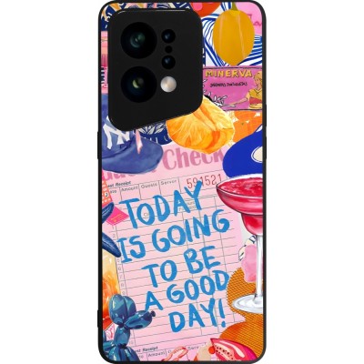 OPPO Find X5 Case Hülle - Silikon schwarz Preppy Today is Going to be a good day