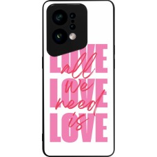 Coque OPPO Find X5 - Silicone rigide noir Saint Valentines Day 26 Love all we need is