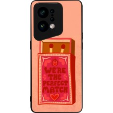 Coque OPPO Find X5 - Silicone rigide noir Saint Valentines Day 26 Perfect Match