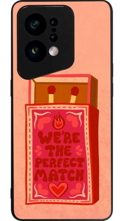 OPPO Find X5 Case Hülle - Silikon schwarz Saint Valentines Day 26 Perfect Match